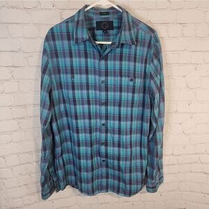 Men's Even Tide "Slim" longsleeve button-down shirt, size LT